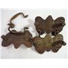 Image 4 : (3) Brass Drawer Pulls + Brass Door Knocker