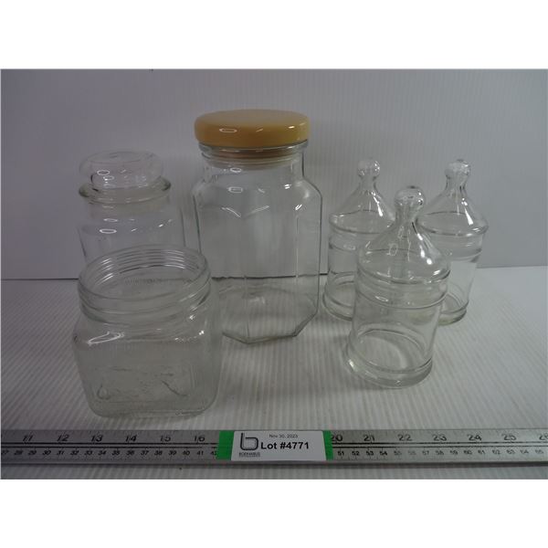(6) Glass Storage Containers