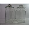 Image 2 : (2) Large Glass Storage Containers-8.25" in Diameter and 13" High