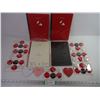 Image 1 : (4) Notebooks,(7) Pkgs, of Buttons and (3) Heart Shaped Notepads