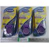 Image 1 : (3) Dr, Scholls Heel Pain Relief Orthotics-Men's 8 to 12