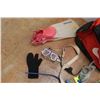 Image 2 : *(3) Pairs of Scuba Flippers, Nike Tote Bag, Assorted Scuba Accessories