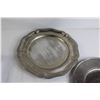 Image 3 : (2) Pewter Plates, Aluminum Ice Tray