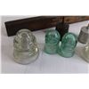 Image 2 : (5) Glass Insulators, (2) Coleman Funnels, Level