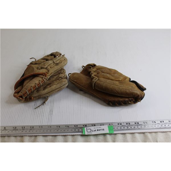 (2) Baseball Gloves