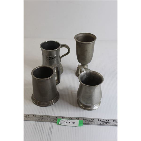 (4) Aluminum Cups