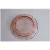 Image 3 : Pink Depression Glass "Cherry Blossom" Butter Dish - No Lid