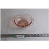 Image 1 : Pink Depression Glass Lace Edge Dish