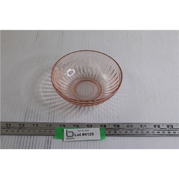 Pink Depression Bowl