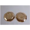 Image 4 : (2) Depression Glass Iris and Herringbone Iridescent Gold Plates