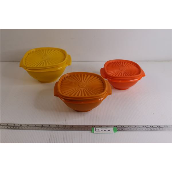 (3) Tupperware Containers
