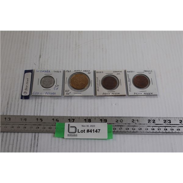 (4) Sask Coins