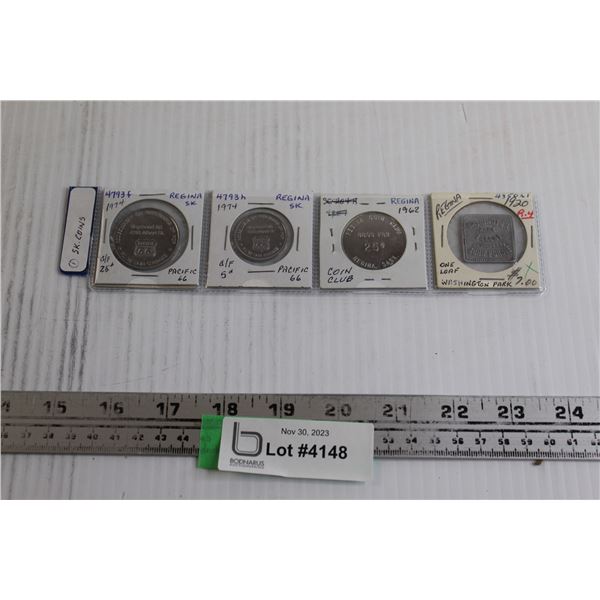 (4) Regina Coins