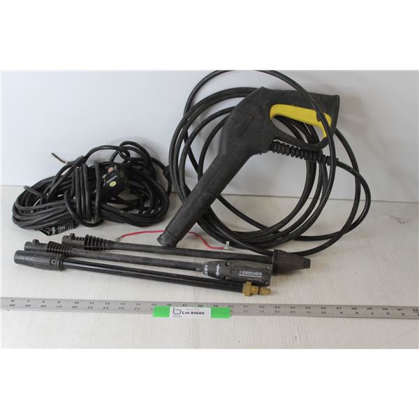 Karcher Pressure Washer Hose, Electric Wire/Plug, 3-Wands (No Pump)