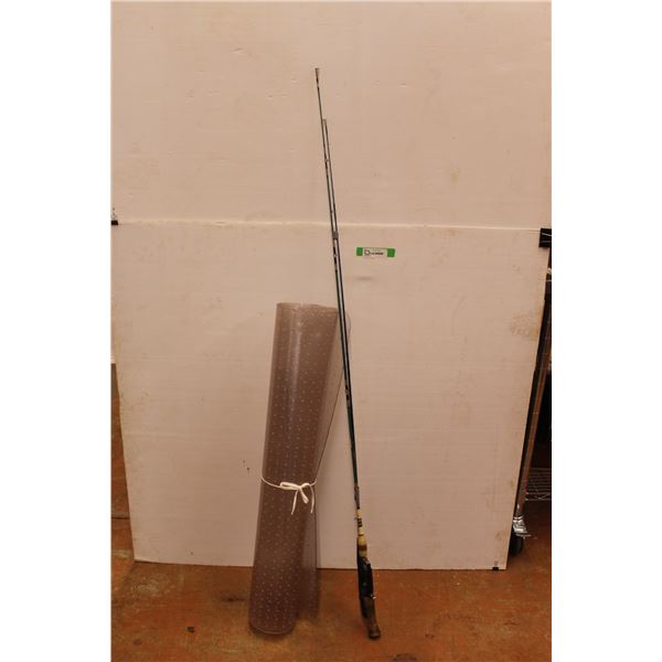 *(2) Fishing Rods (No Reels), Office Chair Mat