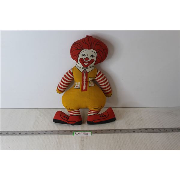 Ronald McDonald Stuffed Doll (16" Tall) (Worn)