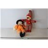 Image 1 : (2) Clown Doll, Plaid Doll (Worn)