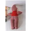 Image 3 : (2) Clown Doll, Plaid Doll (Worn)