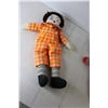Image 4 : (2) Clown Doll, Plaid Doll (Worn)