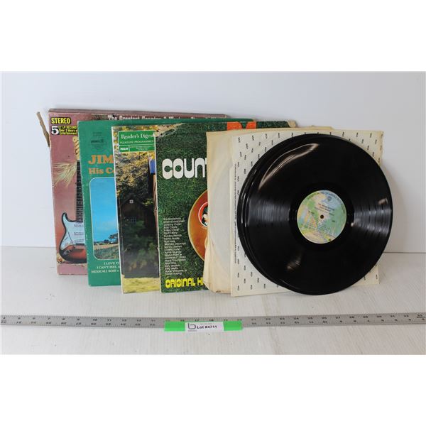 Lot of 13 Records: Steve Miller (no cover), Various Country Artists (Some Records Don't have sleeves