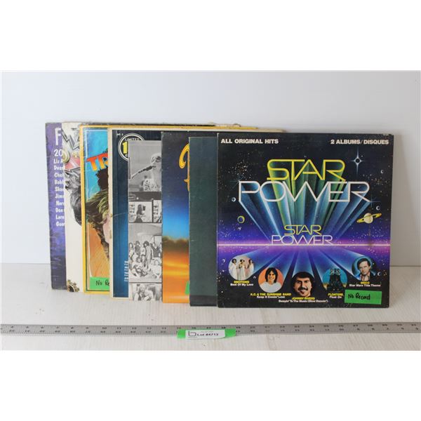 Lot of 8 Record Covers (No Records): Bachman Turner Overdrive, Fleetwood Mac, Nazareth, Misc.