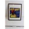 Image 1 : Framed Inside Quality Ad - 12" x 15" - Black Americana