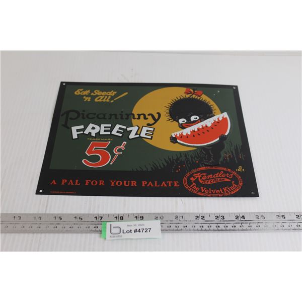 Picaninny Sign - 11 1/2" x 9" - Black Americana