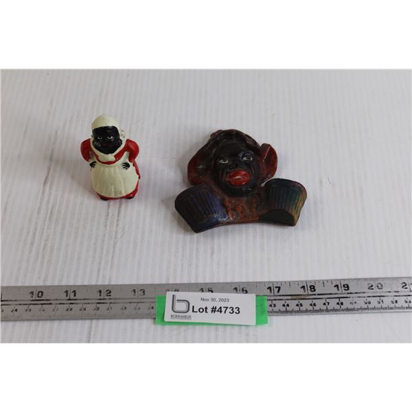 (2) Black Americana Decorations