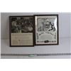 Image 1 : (2) Framed Newspaper Articles - 11 3/4" x 14 3/4" Each
