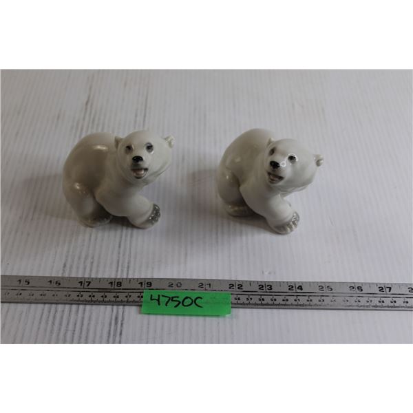 (2) Polar Bear Decorations