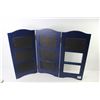 Image 5 : (2) Blue Wooden Photo Frames (26" x 18")