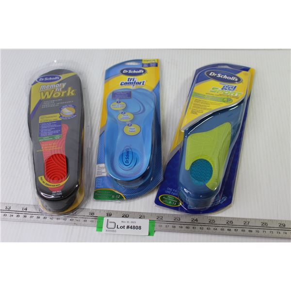 (3) Dr. Scholl's Shoe Insoles (NIB)