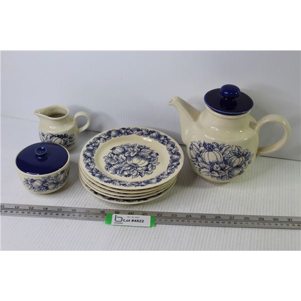 Colditz - Plates - Teapot - Creamer & Sugar Bowl