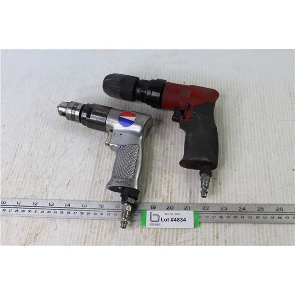(2) Air Tools Drills