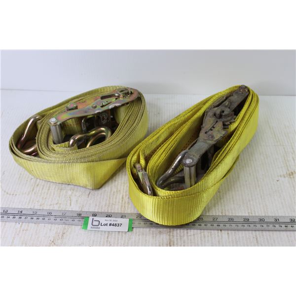 (2) Truck/Trailer Ratchet Straps
