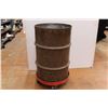 Image 5 : * 25 Gallon Metal Drum w/Dolly