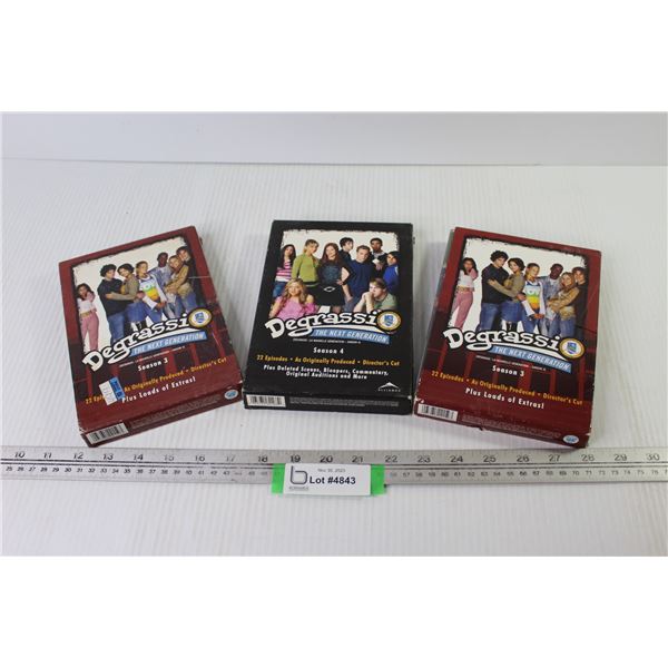 (3) 3 DVD Box Sets of Degrassi - The Next Generation