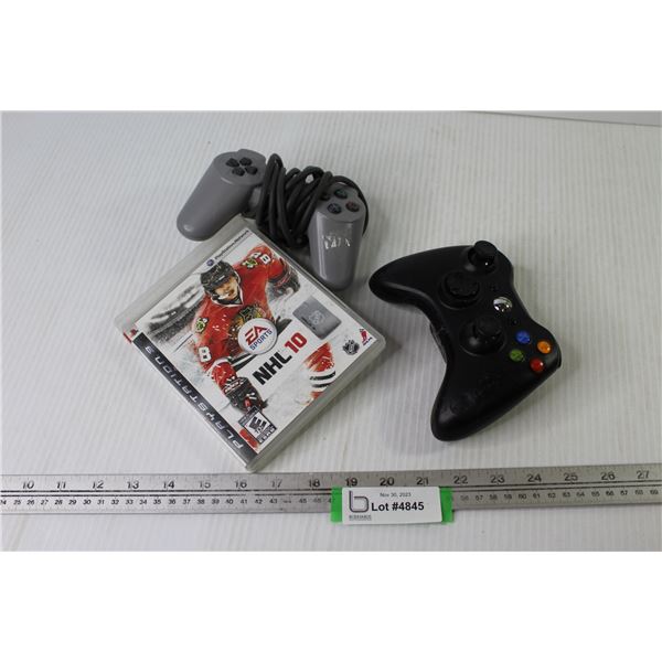 Play Station Controller - Play Station NHL 10 Game - X-Box Controller