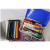 Image 2 : Sketching Set in Case - Container of Felt Pens & Crayons- - Pencil Crayons - Sketching Pad - Constru