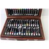 Image 3 : Wooden Paint Case w/Paints & Pastel Crayons