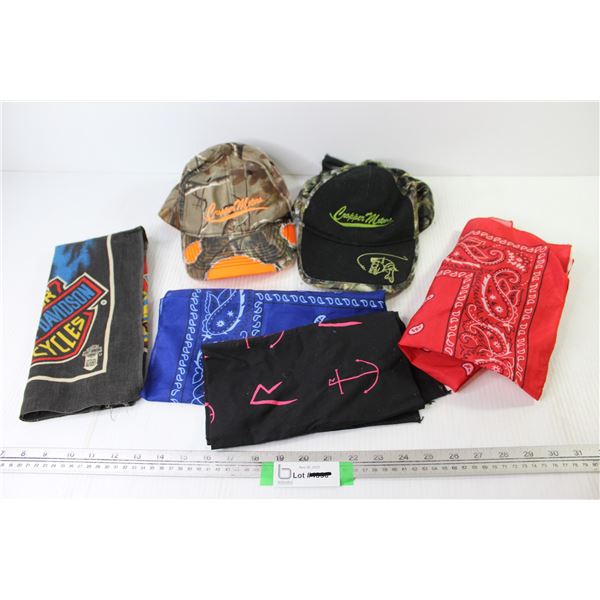 (2) Cropper Hats - (4) Kerchiefs