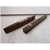 Image 6 : Vintage Brass and Wood level and Stanley No.259 Level