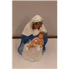 Image 1 : * Plastic Mary and Baby Jesus Light Up Nativity Figurine - 26" Tall