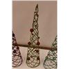 Image 3 : * (3) Glittery Christmas Tree Decorations - 39" Tall