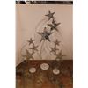 Image 1 : * (3) Decorative Christmas Star Ornaments on Stands - 31", 49"
