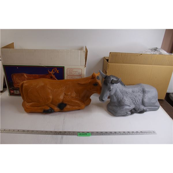 * (2) Nativity Scene Animals