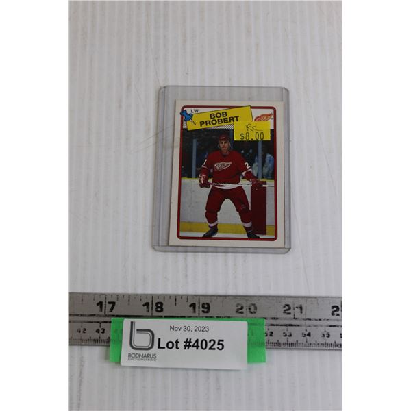 Bob Probert 88-89 OPC Rookie Hockey Card