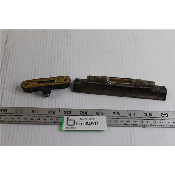 (2) Antique Stanley Levels