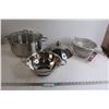 Image 1 : Large Pot with Lid, Colander, Extra Pot Lid, (3) Sifters