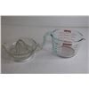 Image 4 : Pyrex Liquid Measuring Cup, Glass Juicer